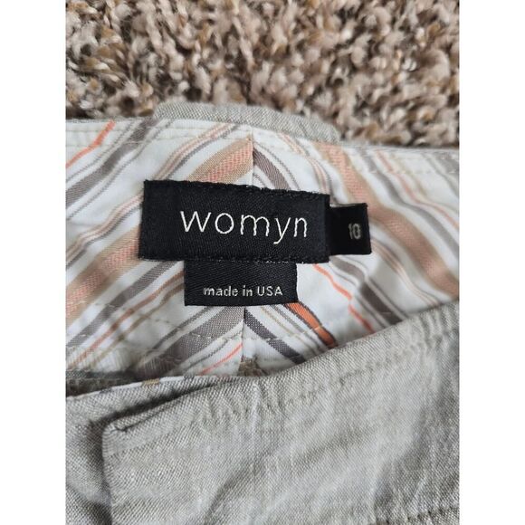 Womyn Size 10 Linen Blend Trousers Casual & Comfortable Classic Essentials - Picture 3 of 7